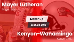 Matchup: Mayer Lutheran High vs. Kenyon-Wanamingo  2018