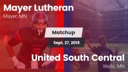 Matchup: Mayer Lutheran High vs. United South Central  2019