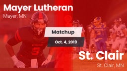 Matchup: Mayer Lutheran High vs. St. Clair  2019