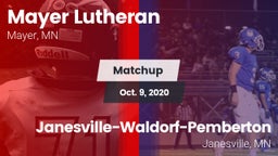 Matchup: Mayer Lutheran High vs. Janesville-Waldorf-Pemberton  2020