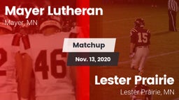 Matchup: Mayer Lutheran High vs. Lester Prairie  2020