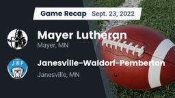 Recap: Mayer Lutheran  vs. Janesville-Waldorf-Pemberton  2022