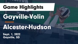 Gayville-Volin  vs Alcester-Hudson  Game Highlights - Sept. 1, 2022