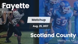 Matchup: Fayette  vs. Scotland County  2017