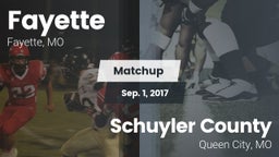 Matchup: Fayette  vs. Schuyler County 2017