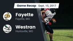 Recap: Fayette  vs. Westran  2017