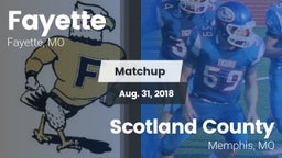 Matchup: Fayette  vs. Scotland County  2018