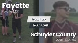 Matchup: Fayette  vs. Schuyler County 2019