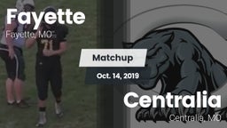 Matchup: Fayette  vs. Centralia  2019