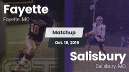 Matchup: Fayette  vs. Salisbury  2019