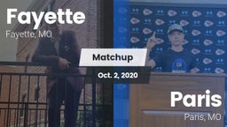 Matchup: Fayette  vs. Paris  2020