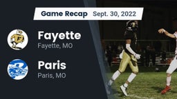 Recap: Fayette  vs. Paris  2022