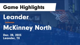 Leander  vs McKinney North  Game Highlights - Dec. 28, 2023