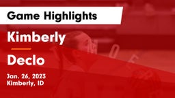 Kimberly  vs Declo  Game Highlights - Jan. 26, 2023