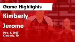 Kimberly  vs Jerome  Game Highlights - Dec. 8, 2023