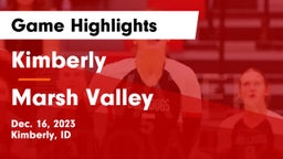 Kimberly  vs Marsh Valley  Game Highlights - Dec. 16, 2023