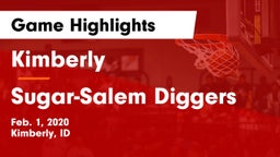 Kimberly  vs Sugar-Salem Diggers Game Highlights - Feb. 1, 2020