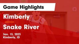 Kimberly  vs Snake River Game Highlights - Jan. 13, 2023