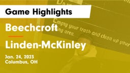 Beechcroft  vs Linden-McKinley  Game Highlights - Jan. 24, 2023