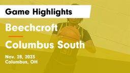 Beechcroft  vs Columbus South  Game Highlights - Nov. 28, 2023