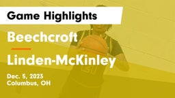 Beechcroft  vs Linden-McKinley  Game Highlights - Dec. 5, 2023