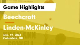 Beechcroft  vs Linden-McKinley  Game Highlights - Jan. 12, 2024