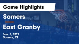 Somers  vs East Granby Game Highlights - Jan. 5, 2022