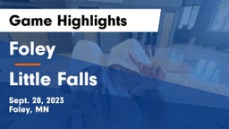 Foley  vs Little Falls  Game Highlights - Sept. 28, 2023