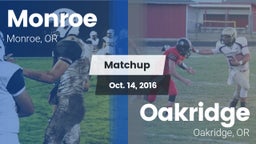 Matchup: Monroe  vs. Oakridge  2016