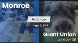 Matchup: Monroe  vs. Grant Union  2018