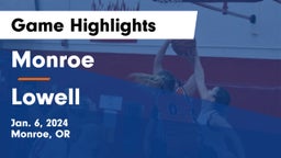 Monroe  vs Lowell Game Highlights - Jan. 6, 2024