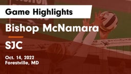 Bishop McNamara  vs SJC Game Highlights - Oct. 14, 2022