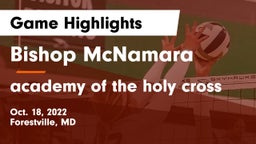 Bishop McNamara  vs academy of the holy cross Game Highlights - Oct. 18, 2022