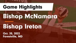 Bishop McNamara  vs Bishop Ireton  Game Highlights - Oct. 20, 2022