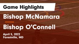 Bishop McNamara  vs Bishop O'Connell  Game Highlights - April 5, 2022