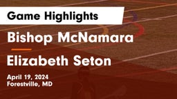Bishop McNamara  vs Elizabeth Seton  Game Highlights - April 19, 2024