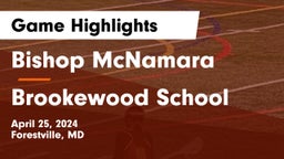 Bishop McNamara  vs Brookewood School Game Highlights - April 25, 2024