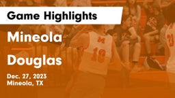 Mineola  vs Douglas  Game Highlights - Dec. 27, 2023