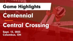 Centennial  vs Central Crossing  Game Highlights - Sept. 13, 2023