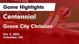 Centennial  vs Grove City Christian  Game Highlights - Oct. 9, 2023