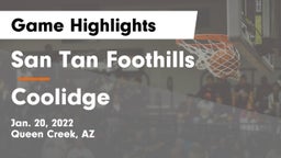 San Tan Foothills  vs Coolidge  Game Highlights - Jan. 20, 2022