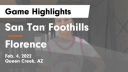 San Tan Foothills  vs Florence  Game Highlights - Feb. 4, 2022