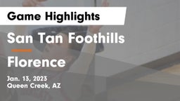 San Tan Foothills  vs Florence  Game Highlights - Jan. 13, 2023