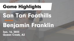 San Tan Foothills  vs Benjamin Franklin  Game Highlights - Jan. 16, 2023