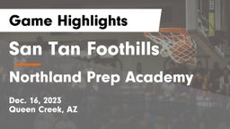 San Tan Foothills  vs Northland Prep Academy  Game Highlights - Dec. 16, 2023