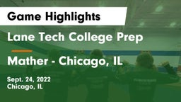 Lane Tech College Prep vs Mather  - Chicago, IL Game Highlights - Sept. 24, 2022