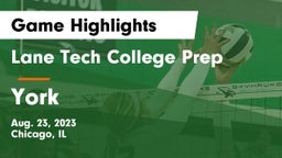 Lane Tech College Prep vs York  Game Highlights - Aug. 23, 2023