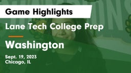 Lane Tech College Prep vs Washington  Game Highlights - Sept. 19, 2023