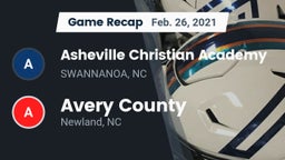 Recap: Asheville Christian Academy  vs. Avery County  2021