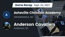 Recap: Asheville Christian Academy  vs. Anderson Cavaliers  2021